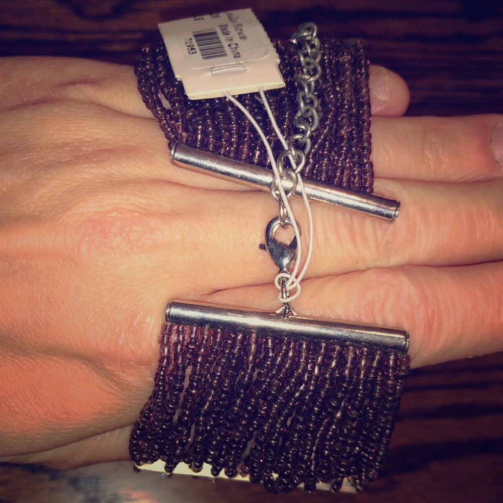 Laila Rowe purple beadded bracelet